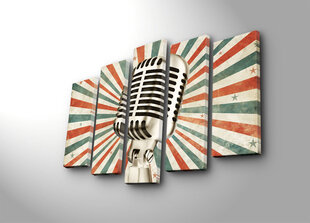 Репродукция из пяти частей Микрофон цена и информация | Картины | 220.lv