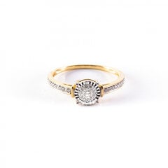 Золотое кольцо с бриллиантами ZGRP-13695Y ZGRP-13695Y цена и информация | Кольца | 220.lv