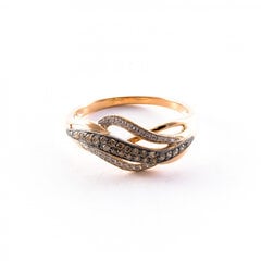 Золотое кольцо с бриллиантами ZGR0046175D цена и информация | Кольца | 220.lv