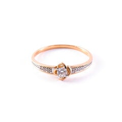 Золотое кольцо с бриллиантами ZGAJR24535 цена и информация | Кольца | 220.lv