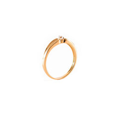 Золотое кольцо с бриллиантом ZGKC01356R5RD цена и информация | Кольца | 220.lv