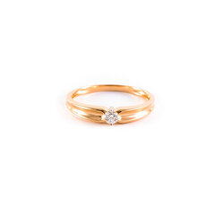 Золотое кольцо с бриллиантом ZGKC01356R5RD цена и информация | Кольца | 220.lv
