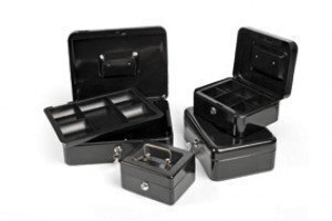 Naudas kaste Forpus, 150x110x75 mm, melna, 1013-001 cena un informācija | Seifi | 220.lv
