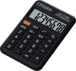 Калькулятор Карманный Citizen LC 110NR цена и информация | Канцелярия | 220.lv