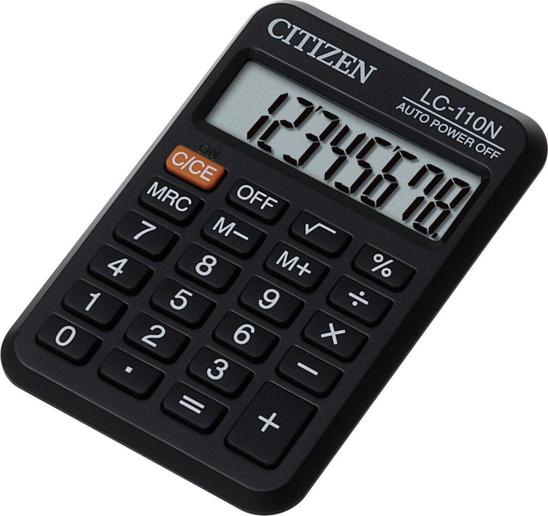 Kabatas kalkulators Citizen LC 110NR cena un informācija | Kancelejas preces | 220.lv