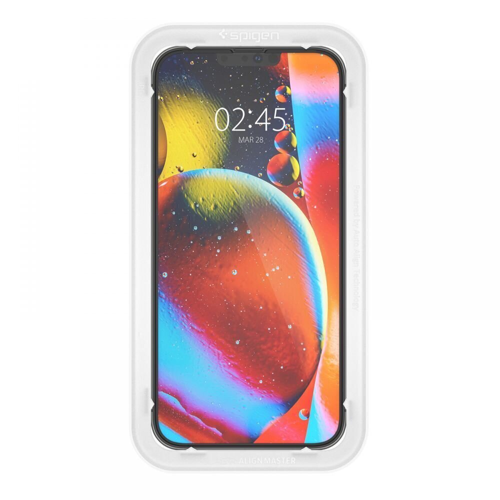 Spigen ALM Glass FC iPhone 13 Pro Max un iPhone 14 Plus ekrāna aizsargs, 2 gab. cena un informācija | Ekrāna aizsargstikli | 220.lv