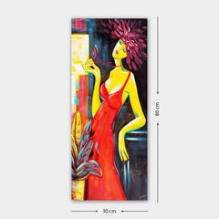 Репродукция Женщина в красном платье цена и информация | Картины | 220.lv