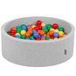 KiddyMoon plastmasas bumbiņas bērnu rotaļām 100 gab ∅ 7cm, dažadu krāsu cena un informācija | Rotaļlietas zīdaiņiem | 220.lv