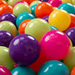 KiddyMoon plastmasas bumbiņas bērnu rotaļām 100 gab ∅ 7cm, dažādu krāsu цена и информация | Rotaļlietas zīdaiņiem | 220.lv
