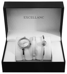 Комплект украшений: часы и два браслета женские Excellanc, цвет серебра цена и информация | Excellanc Одежда, обувь и аксессуары | 220.lv