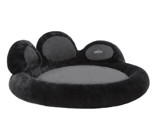 Hobbydog лежак Exclusive Paw Black, XXL, 105x105 см цена и информация | Лежаки, домики | 220.lv