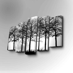 Репродукция из пяти частей Деревья цена и информация | Картины | 220.lv