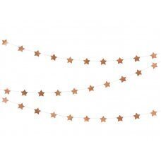 Virtene no zvaigznēm, rozā zelts, 3,6 m cena un informācija | Svētku dekorācijas | 220.lv