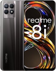 Realme 8i, 4/128 GB, Dual SIM, Space Black цена и информация | Мобильные телефоны | 220.lv