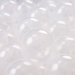 KiddyMoon Играть в пластиковые шарики для малыша 50 штук ∅ 7cm, сертифицированный продукт, произведенный в ЕС, прозрачный цена и информация | Игрушки для малышей | 220.lv