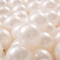 KiddyMoon plastmasas bumbiņas bērnu rotaļām 50 gab ∅ 7cm, pērļu cena un informācija | Rotaļlietas zīdaiņiem | 220.lv
