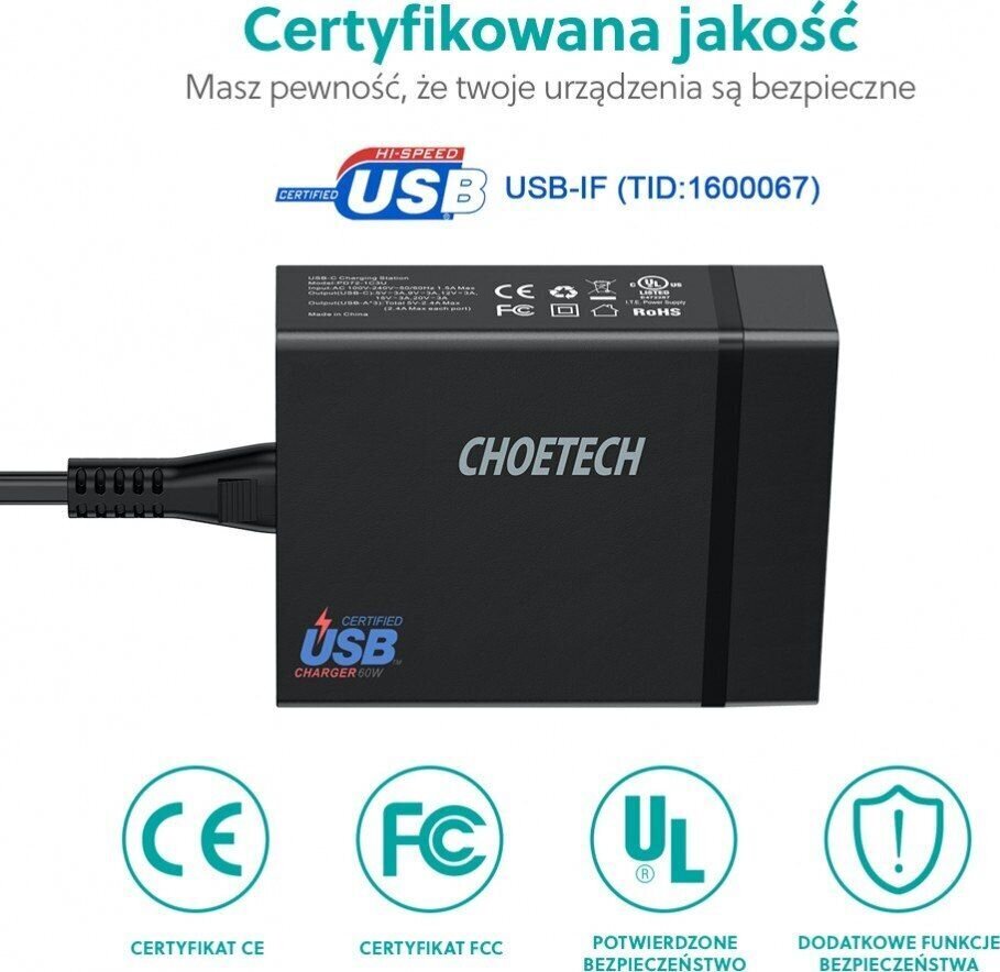 Choetech PD72-1C3U cena un informācija | Lādētāji un adapteri | 220.lv