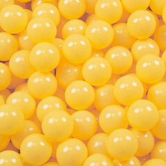 KiddyMoon plastmasas bumbiņas bērnu rotaļām 50 gab ∅ 7cm, dzeltenas cena un informācija | Rotaļlietas zīdaiņiem | 220.lv