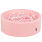 KiddyMoon apaļš bumbu baseins bērniem 90x30 cm/200 bumbiņas ∅ 7cm, rozā цена и информация | Rotaļlietas zīdaiņiem | 220.lv