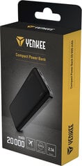 Compact Power Bank Yenkee YPB2020 20000 mah цена и информация | Зарядные устройства Power bank | 220.lv