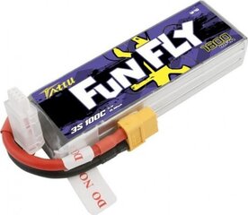 Аккумулятор Tattu Funfly 1800mAh 11,1V 100C 3S1P XT60 цена и информация | Smart устройства и аксессуары | 220.lv