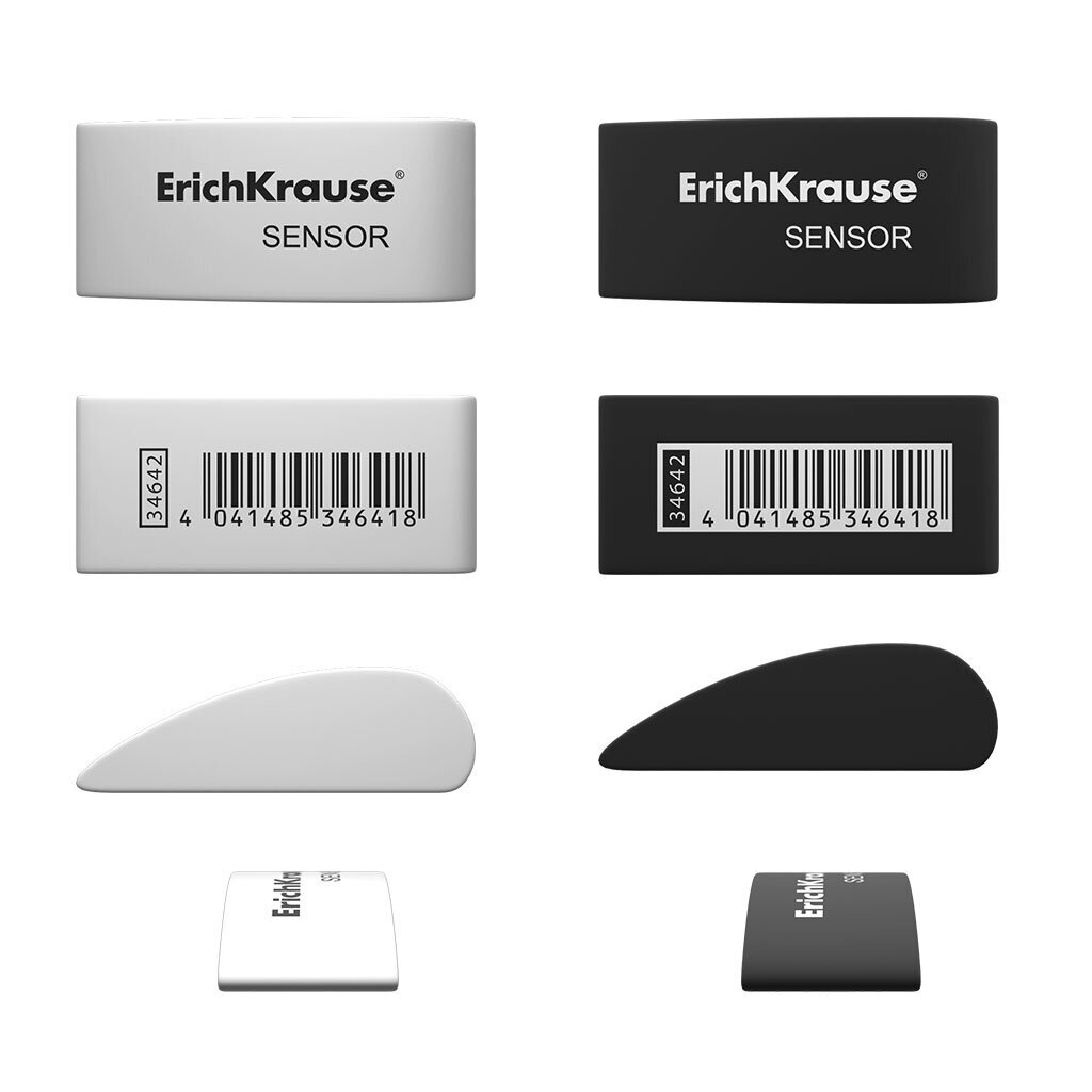 Dzēšgumija ErichKrause® Sensor Black&White (2 gab.) cena un informācija | Kancelejas preces | 220.lv