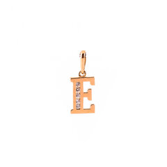 Золотой кулон буква E ZKJP62887-CZ-E цена и информация | Украшения на шею | 220.lv
