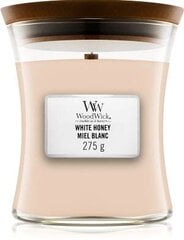 WoodWick aromātiska svece White Honey, 275 g cena un informācija | Sveces un svečturi | 220.lv