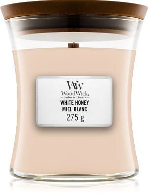 WoodWick aromātiska svece White Honey, 275 g цена и информация | Sveces un svečturi | 220.lv