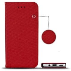 Grāmatveida telefona maks priekš Xiaomi Poco F3, Hallo Smart Magnet Book Case, sarkans cena un informācija | Telefonu vāciņi, maciņi | 220.lv