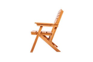 Saliekamais krēsls "Heini" Grafitas , Folkland Home цена и информация | Садовые стулья, кресла, пуфы | 220.lv