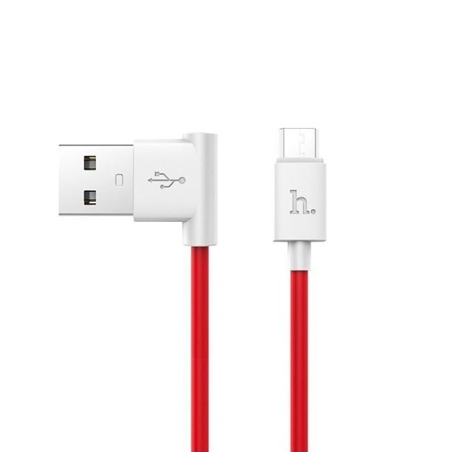 hoco UPM 10 L formas mikro USB datu kabelis Sarkans cena un informācija | Kabeļi un vadi | 220.lv