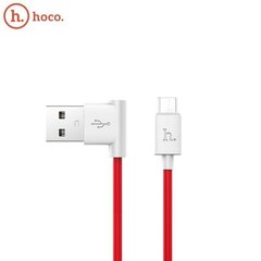 hoco UPM 10 L-образный кабель для передачи данных micro USB Красный цена и информация | Кабели и провода | 220.lv