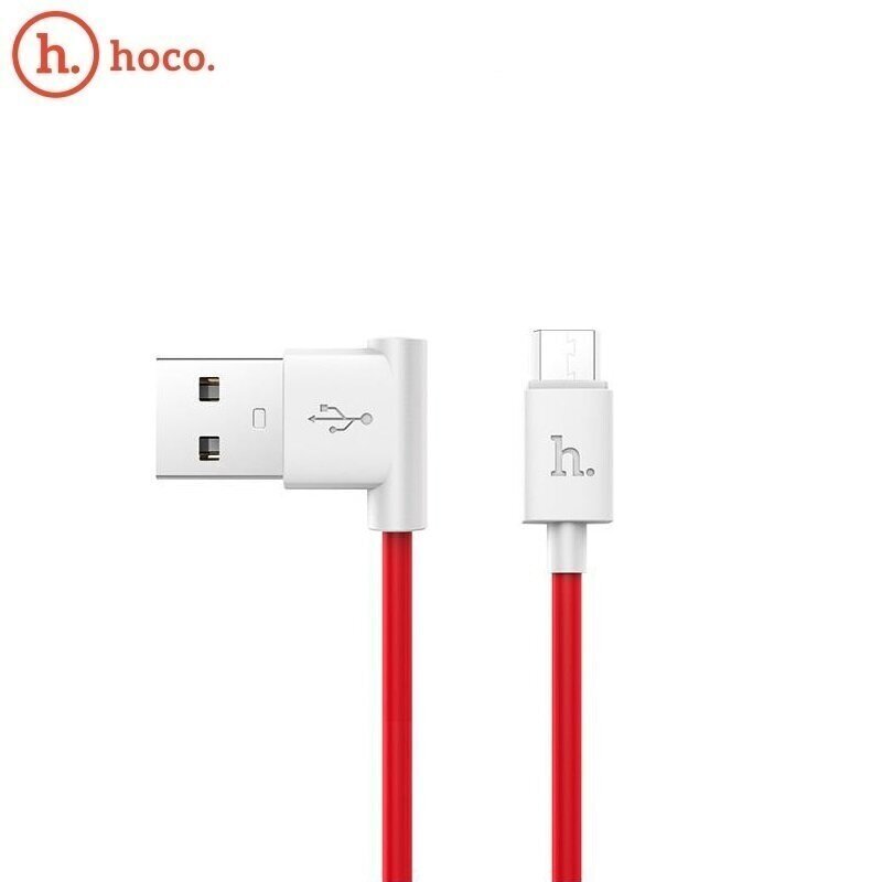 hoco UPM 10 L formas mikro USB datu kabelis Sarkans cena un informācija | Kabeļi un vadi | 220.lv