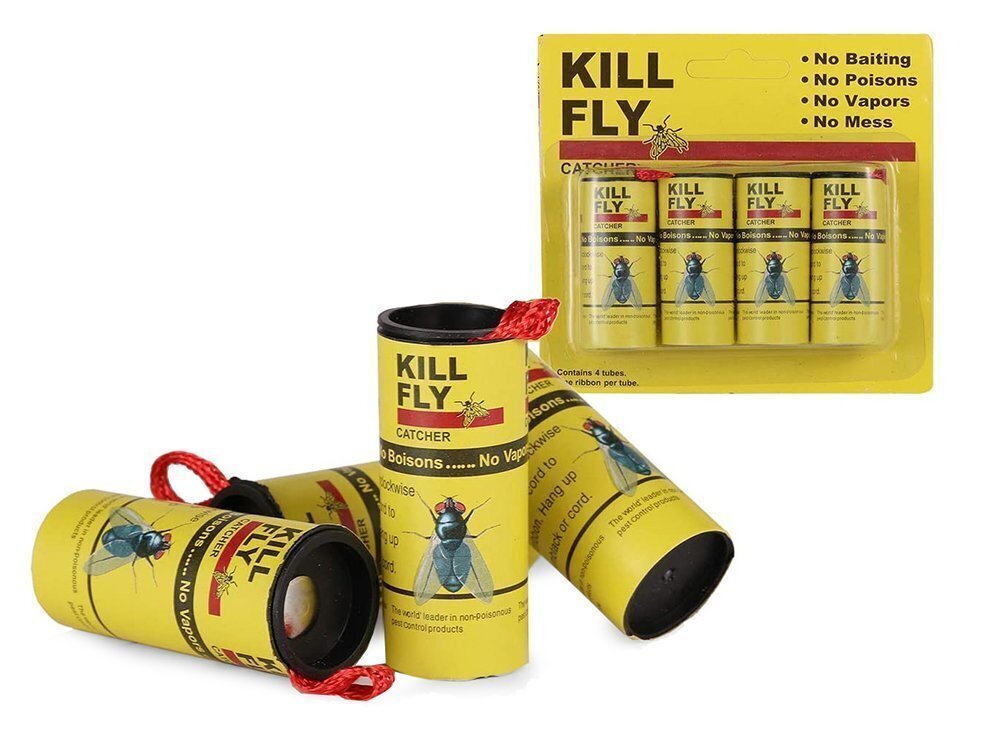 Kukaiņu lentes slazds 4 ruļļi cena un informācija | Līdzekļi pret odiem un ērcēm | 220.lv