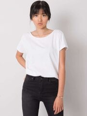 Sieviešu vienkrāsains t-krekls, balts cena un informācija | T-krekli sievietēm | 220.lv