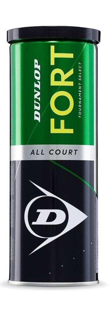 Tenisa bumbiņas Dunlop FORT ALL COURT 3gab. cena un informācija | Āra tenisa preces | 220.lv