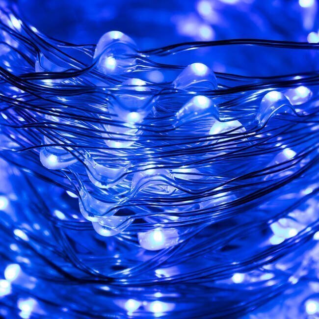 Virtene 480 LED MicroLED "Smart", zila, 48 m, var pieslēgt цена и информация | Ziemassvētku lampiņas, LED virtenes | 220.lv