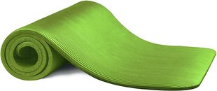 Jogas paklājiņš, biezums 1cm- zaļš cena un informācija | Vingrošanas paklāji | 220.lv