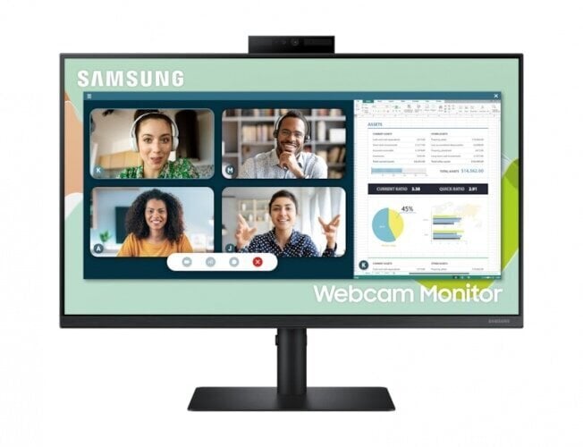 LCD Monitor|SAMSUNG|LS24A400VEUXEN|24"|Business|Panel IPS|1920x1080|16:9|75Hz|5 ms|Swivel|Pivot|Height adjustable|Tilt|Colour Black|LS24A400VEUXEN cena un informācija | Monitori | 220.lv