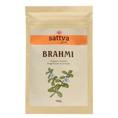 Zaļo zirnīšu Brahmi pulveris Sattva Ayurveda, 100 g cena un informācija | Tējas un ārstniecības augi | 220.lv