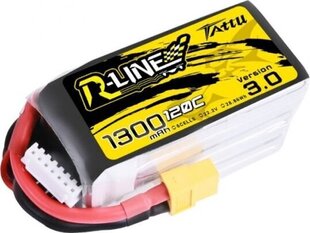 Akumulators Tattu R-Line 3.0 versija 1300mAh 22,2V 120C 6S1P XT60 cena un informācija | Smart ierīces un piederumi | 220.lv