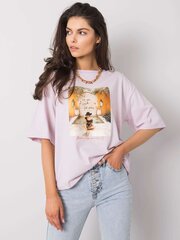 Женская рубашка-поло с короткими рукавами, фиолетовая цена и информация | Женские футболки | 220.lv