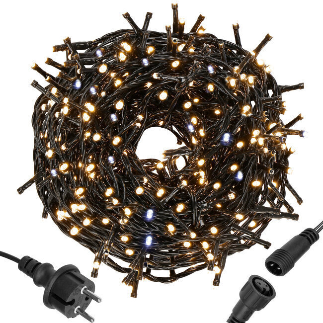 Virtene 300 LED "Smart", 24 m, silti balta/zila, var pieslēgt cena un informācija | Ziemassvētku lampiņas, LED virtenes | 220.lv