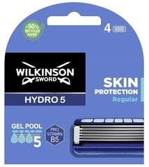 Головки для бритья Wilkinson Sword Hydro5, 4 шт. цена и информация | Косметика и средства для бритья | 220.lv