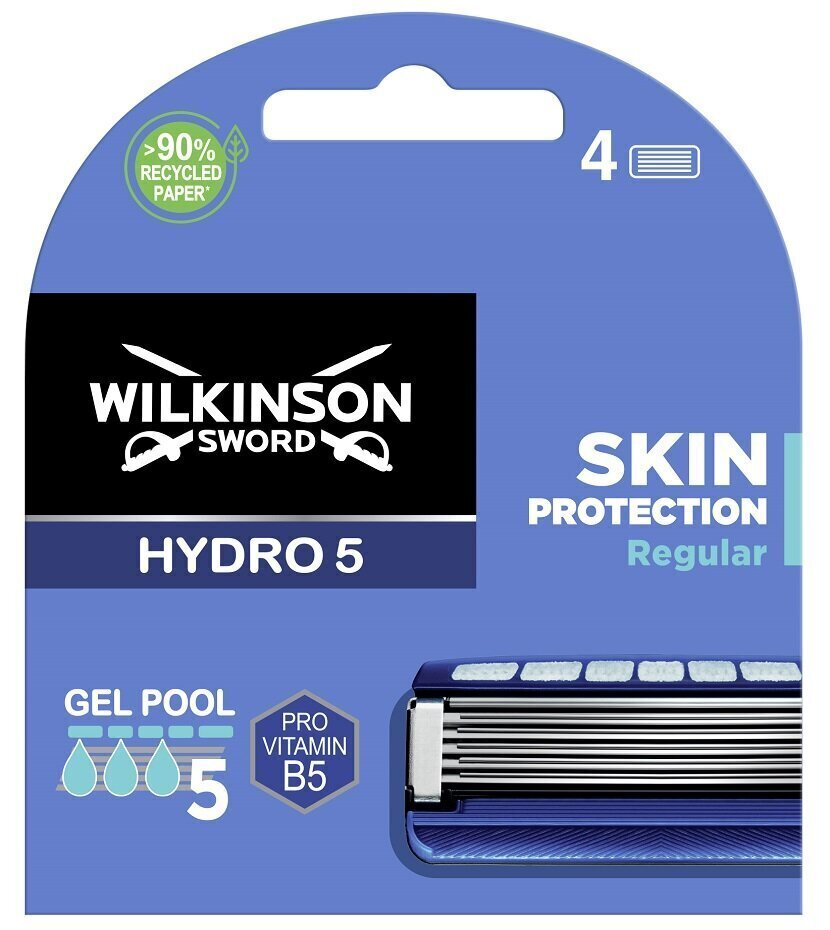 Skūšanās galviņas Wilkinson Sword Hydro5, 4 gab. cena un informācija | Skūšanās piederumi, kosmētika | 220.lv