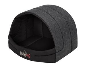 Hobbydog būda Black Ekolen R4, 60x49 cm cena un informācija | Suņu gultas, spilveni, būdas | 220.lv