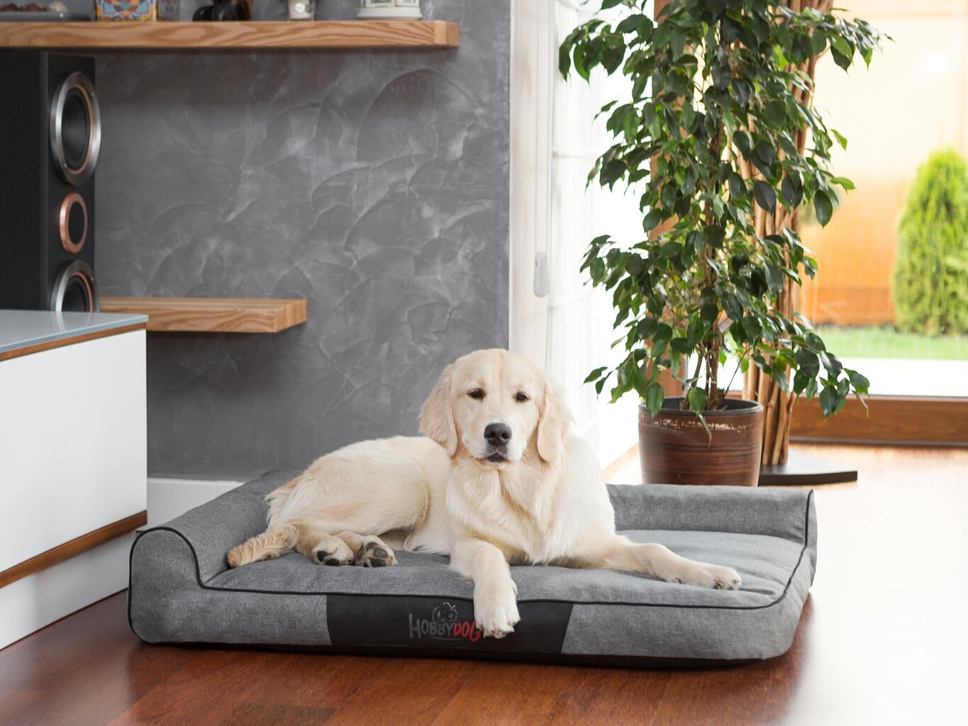 Hobbydog guļvieta Best Dark Grey XL, 100x66 cm цена и информация | Suņu gultas, spilveni, būdas | 220.lv