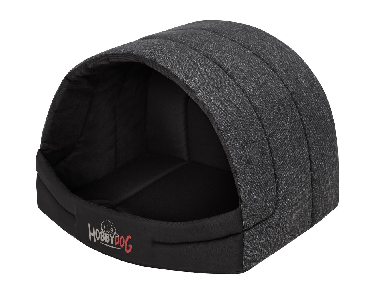 Hobbydog būda Black Ekolen R3, 55x43 cm cena un informācija | Suņu gultas, spilveni, būdas | 220.lv