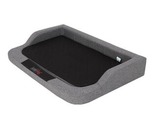 Hobbydog лежак Medico Standart Dark Grey Ekolen/Black XL, 94x62 см цена и информация | Лежаки, домики | 220.lv